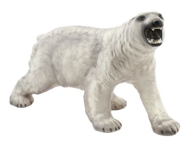 ITALIAN LARGE FAVARO CECCHETTO POLAR BEAR FIGURE. An Italian large glazed figure of a polar bear 
