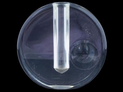 ROGELIO POLESELLO ARGENTINE ACRYLIC SCULPTURAL VASE. Rogelio Polesello, Argentinian, 1939 to 