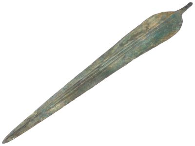 ANCIENT NEAR EAST AMLASH CULTURE BRONZE SPEAR HEAD. An ancient Near Eastern, Iran, Amlash 