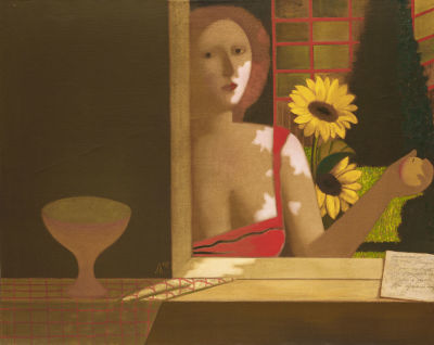 Лубенников И.Л. (1951 - 2021 гг.) - Свет из окна. Россия, 2002 год. Холст, масло. 80 Х 100 см 