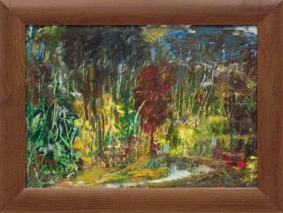 Элиава Т.А. (1933 г.р.) - Пейзаж. Россия, 2007 год. Картон, масло. 25 Х 35 см. Оформлена в раму. На 