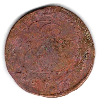 5 копеек. 1765 
ЕМ