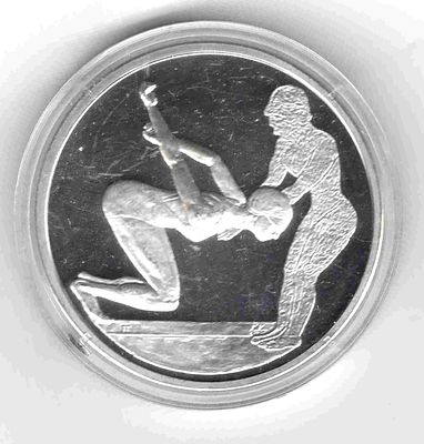10 евро. Греция. Олимпийские игры. 2004 Олимпийская серия. Серебро 925. Вес 34 гр.