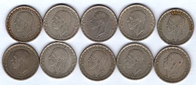 Подборка монет 1 крона Швеция. 1942-1950 
Серебро. Интересная подборка по годам. Монеты из обращения.