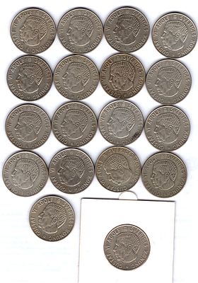 Подборка монет 1 крона. Швеция. 1952-1968 
Подборка содержит монеты разных монетных дворов 