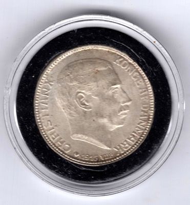 1 крона Дания. 1915 
Кристиан Х.