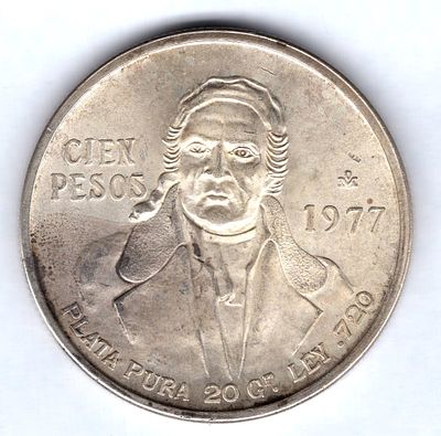 100 песо Мексика. 1977
