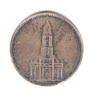 5 марок. Кирха. Германия. 1934 
Серебро