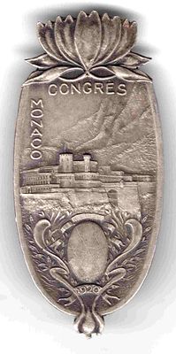 Знак Монако. Конгресс. 1920 
Знак Управления конгрессов и туризма Княжества Монако. 