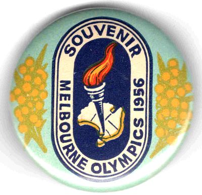 Знак Олимпийские игры в Мельбурне сувенирный. 1956