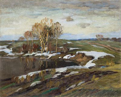 Черкасский А. М.(1886–1967) - Пейзаж. Россия, перв. четв. ХХ века. Холст, масло. 58 Х 71 см. 