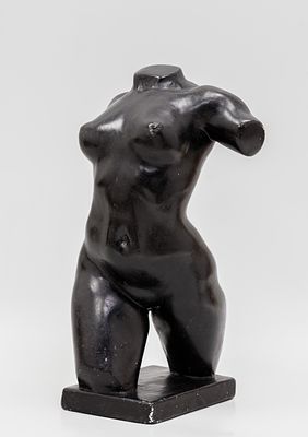 Галочкин В.А.(1928-2006) - Скульптура &laquo;Торс&raquo;. Россия, 1993 г. Гипс, тонировка. Подписи: В. Галочкин 