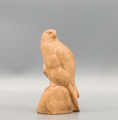 Ватагин В.А. (1884-1969) - Скульптура &laquo;Кречет&raquo; с авторской подписью. СССР, 1920-30-е гг. Керамика 