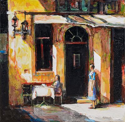 Кафе. Игорь Гисич 
2004 год. Холст, акрил. 25 Х 25 см. Работа предоставлена автором