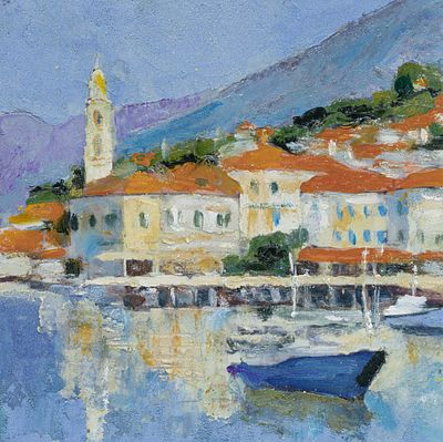 Залив. Игорь Гисич 
2024 год. Картон, акрил. 20 Х 20 см. Работа предоставлена автором