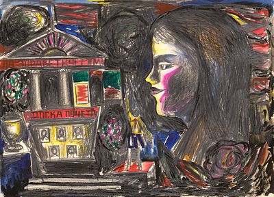 Челомбиев В.Н.(1935-2017) - Эскиз плаката к 1 мая. СССР, 1970-1980-е годы. Бумага, смеш. техника. 