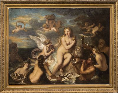 Мишель Корнель Мл. / Michel II Cornielle (1642-1708) - Триумф Галатеи. Западная Европа, кон. XVII 