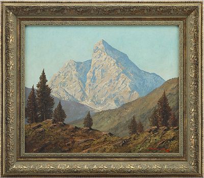 Картина «Ольперер». Р. Наггаг1950-1960ггоргалит, масло50 см х 60 смНа картине изображён 