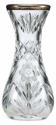 Ваза. Германияконец XIX - начало XX ввсеребро 800, штамп; хрусталь27 см х см Представлена 