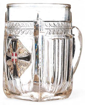 Пивная кружка с изображением орла. Богемияпоследняя четверть XIX— начало XX ввпрессованное 