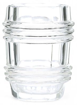 Стакан &laquo;Бочонок&raquo;. БогемияXX векстекло, гранение, шлифовка9 см х смСтакан в виде бочонка 