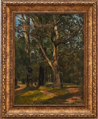 Картина &laquo;В парке&raquo;. Irene Stoegmann-BohrnЕвропаконец XIX— начало XX ввхолст, масло61 см х 47 