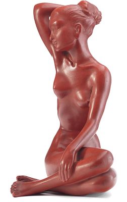 Скульптура Обнаженная керамика, Винер Керамик (Wiener Keramik) Австрия (?) 1920-30 гг. Н-29 см. 