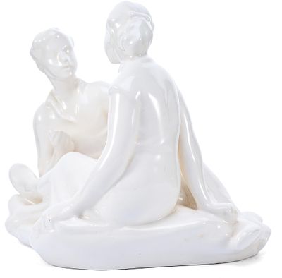 Скульптура &laquo;Диалог&raquo;. Чехословакия1930 ггфаянс; литье20,3 см х 24 смСкульптура &laquo;Диалог&raquo; 