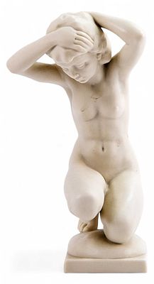 Скульптура Обнаженная бисквит, Lorenz Hutschenreuter Германия 1968-70 гг. Н-17 см. Lorenz 