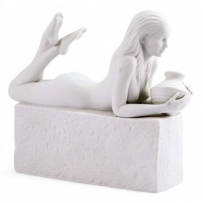 Скульптура Водолей (Aquarius) бисквит, Royal Copenhagen Копенгаген, Дания 2003 г. 22х19 см. Копе 