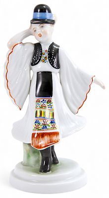 Статуэтка Танцор фарфор, Херенд (Herend) Венгрия 1939 гг. H-17,5 см. Фабрика Herend. 