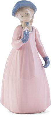 Скульптура &laquo;Девочка с цветком&raquo;. Мехико, Мексиканачало XXI векафарфор, роспись, литьё14,5 см х 