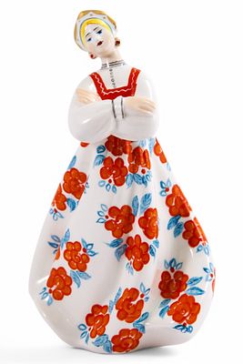 Скульптура Русский танец фарфор КЭКХЗ УССР 1977-91 гг. Н-21 см. Скульптор: Жникруп О.Л.КЭКХЗ. 