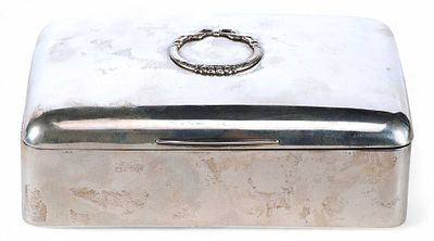 Шкатулка серебро 900 пр. Александр Штурм Австрия нач. ХХ в. 17,3х12,5х6,1 см. фабрика 