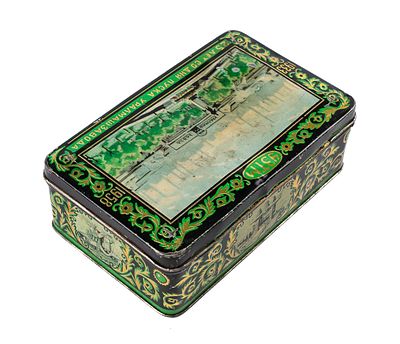 Шкатулка &laquo;25 лет со дня пуска Уралмашзавод&raquo;. СССР1958жесть, штамп, хромолитография по жести5,7 