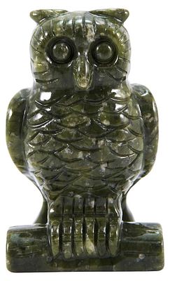 Китайская Скульптура "Сова". КитайСередина XX векаагальматолит, резьба10,5 см х 6,6 