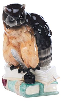 Скульптура Филин на книгах Goldscheider Австрия 1920-30 гг. Н-25,1 см. Вена, Австрия1920-1930 