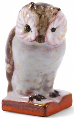 Скульптура Филинкерамика Gmundner Keramik Австрия 1920-30-е гг. Н-7 см. Австрия1920-1930-ггкерам 