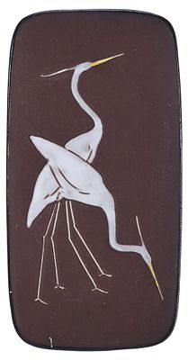 Панно &laquo;Цапли&raquo;. Вена1970-ггкерамика21 см х 10,8 смПанно имеет форму вытянутого прямоугольника со 