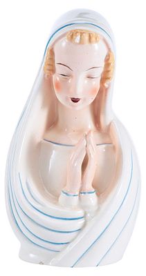 Скульптура Богоматерь. Чехословакияпервая половина XX векакерамика, роспись23,5 см х 