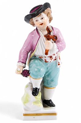 Скульптура &laquo;Виноградарь&raquo;. живописная мастерская Дёрфля (?), ВенаПоследняя треть XIX векафарфор; 