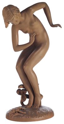 Обнаженная с жуком керамика, Кацухетте, Германия 1920-30-е гг. Н-37,5 см. Кацухетте 