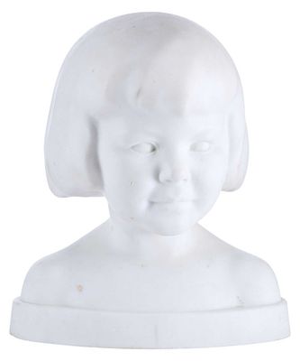 Скульптурный портрет &laquo;Девочка&raquo;. Henrich К. ScholzВена1920мрамор, резьба, шлифовка30 см х 