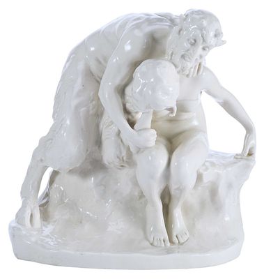 Скульптура &laquo;Сатир и нимфа&raquo;. Рудольф МаркусУнтервайсбах, Германия1908-1938 ггфарфор, литьё25 см х 