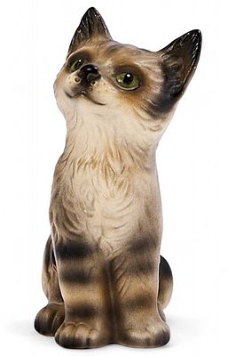 Скульптура Котенок полосатый фарфор, Goebel Германия 1989-90 гг. H-10,8 см. Goebel 