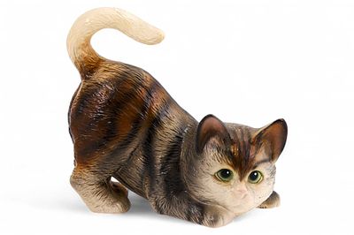 Скульптура Котенок фаянс, Европа ХХ в. Н-15 см. ЕвропаXX векфаянс; роспись.15 см х смСкульптура 