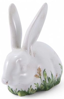 Скульптура Заяц фарфор Berlin Royal Manuf. 1992-2000 гг. 8,5x9 см. Берлин1992-2000 ггфарфор 