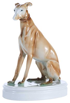 Скульптура &laquo;Борзая&raquo;. Маркуп БелаПеч, Венгрия1930-ггфарфор, литье, роспись25,6 см х 19,8 