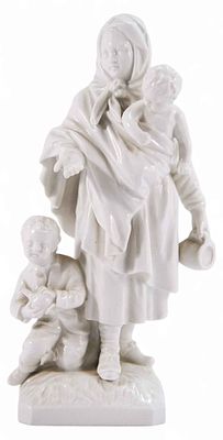 Скульптура Нищенка фарфор Berlin Royal H-18,5 см. Берлинпоследняя четверть ХХ векафарфор 