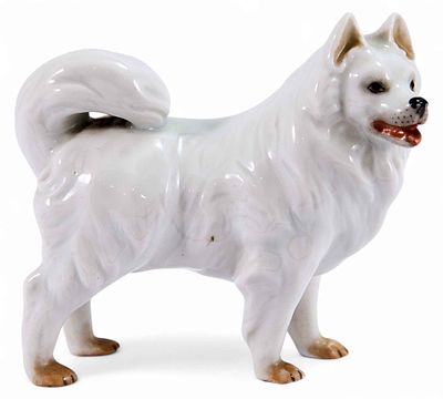 Статуэтка Лайка фарфор, Аугартен (Augarten) Австрия 1920-е гг. Н-10 см. Вена, Австрия.после 